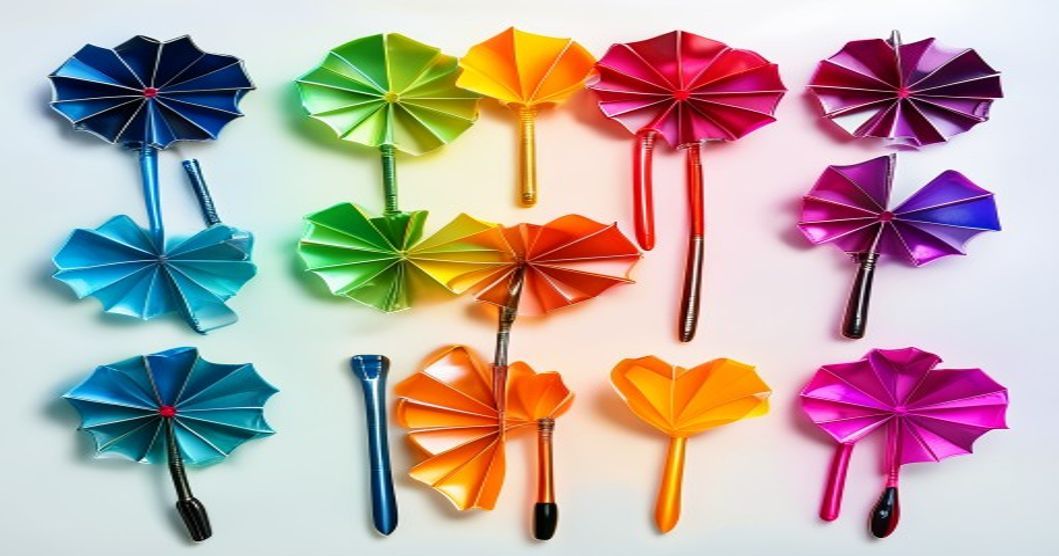 Flights de différentes formes et tailles posés sur une cible de fléchettes