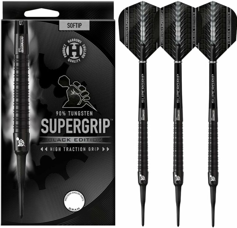 Harrows Supergrip Black 90% soft — test complet 16g