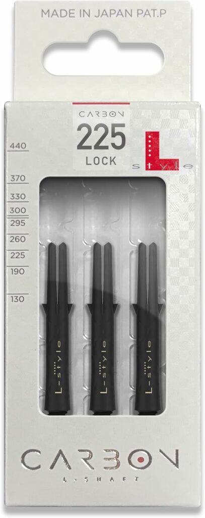 L-Style L-Shaft Carbon noir, tiges carbone pour fléchettes